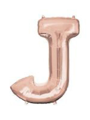 Picture of ROSE GOLD LETTER J FOIL BALLOON